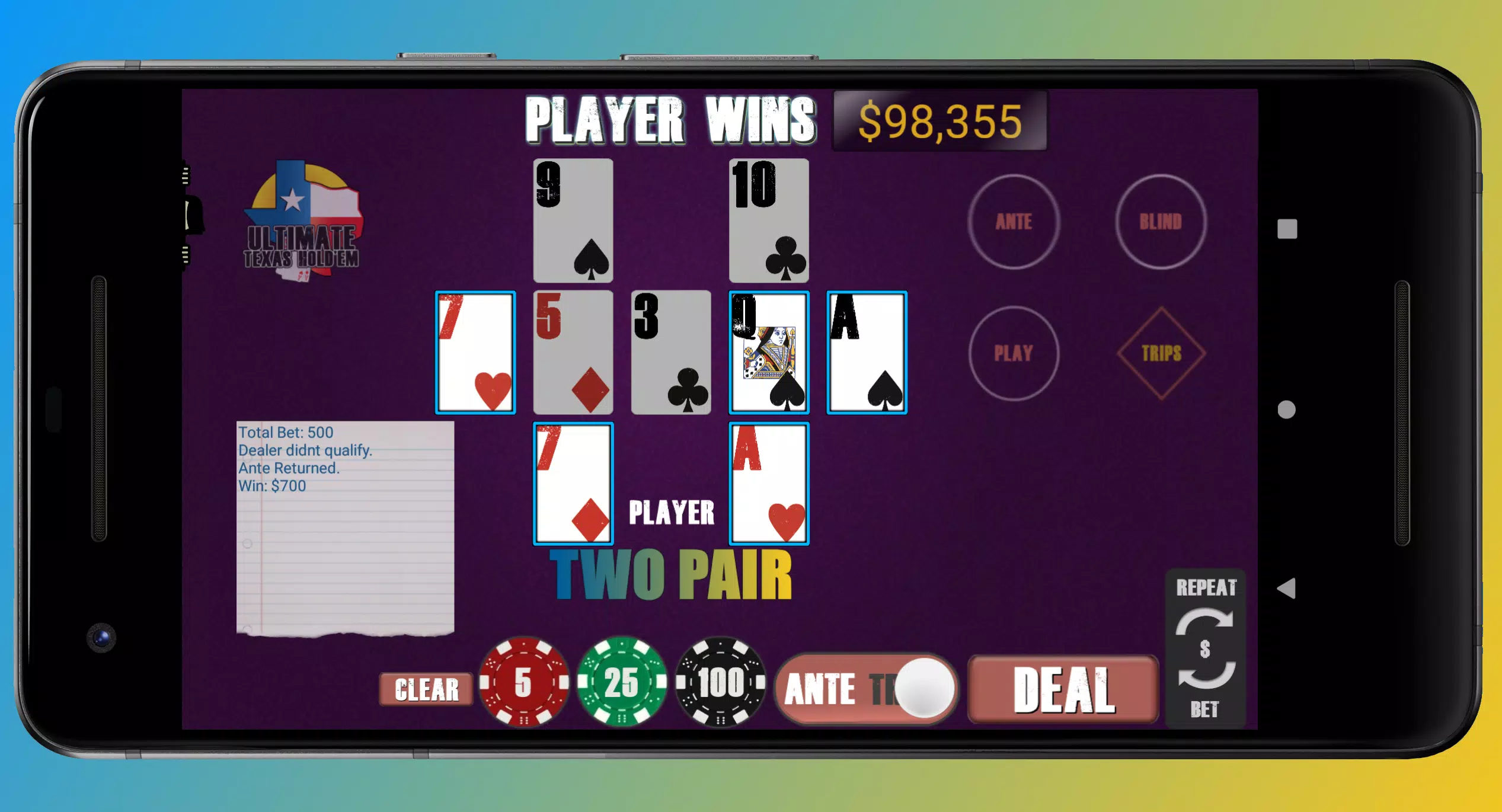 Texas Ultimate Holdem スクリーンショット 1