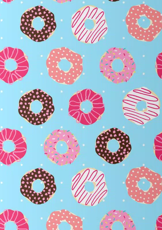 Cute Donut Wallpaper HD 4K Captura de tela 3