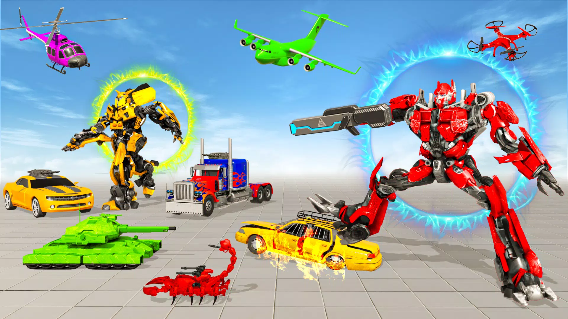 Jet Robot Car Transform 3D ဖန်သားပြင်ဓာတ်ပုံ 0