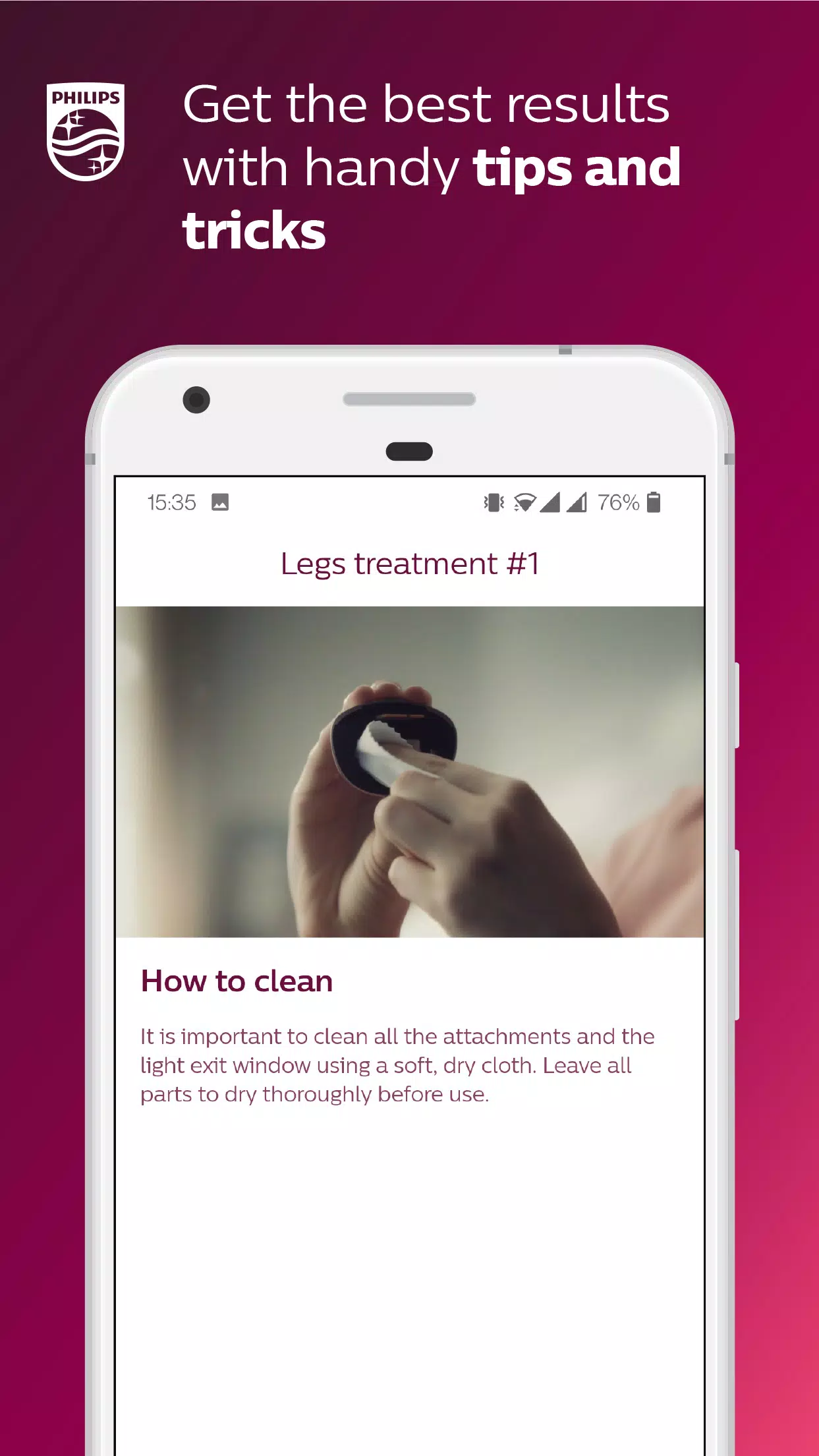 Philips Lumea IPL Capture d'écran 2