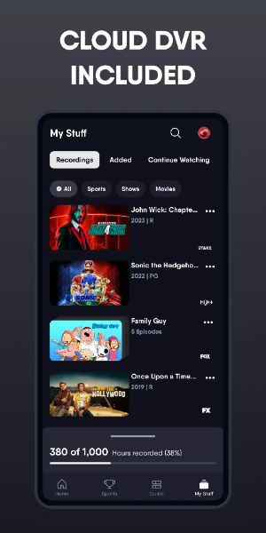 Fubo: Watch Live TV & Sports 螢幕截圖 2