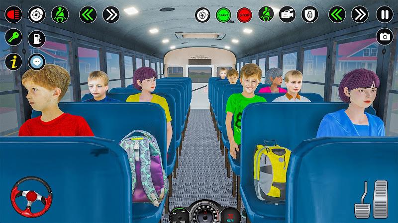 School Bus Driving Games 3D 螢幕截圖 2