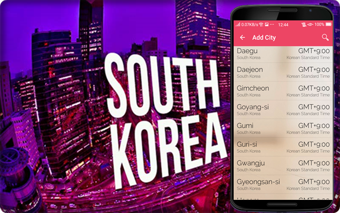 South Korea time Tangkapan skrin 2