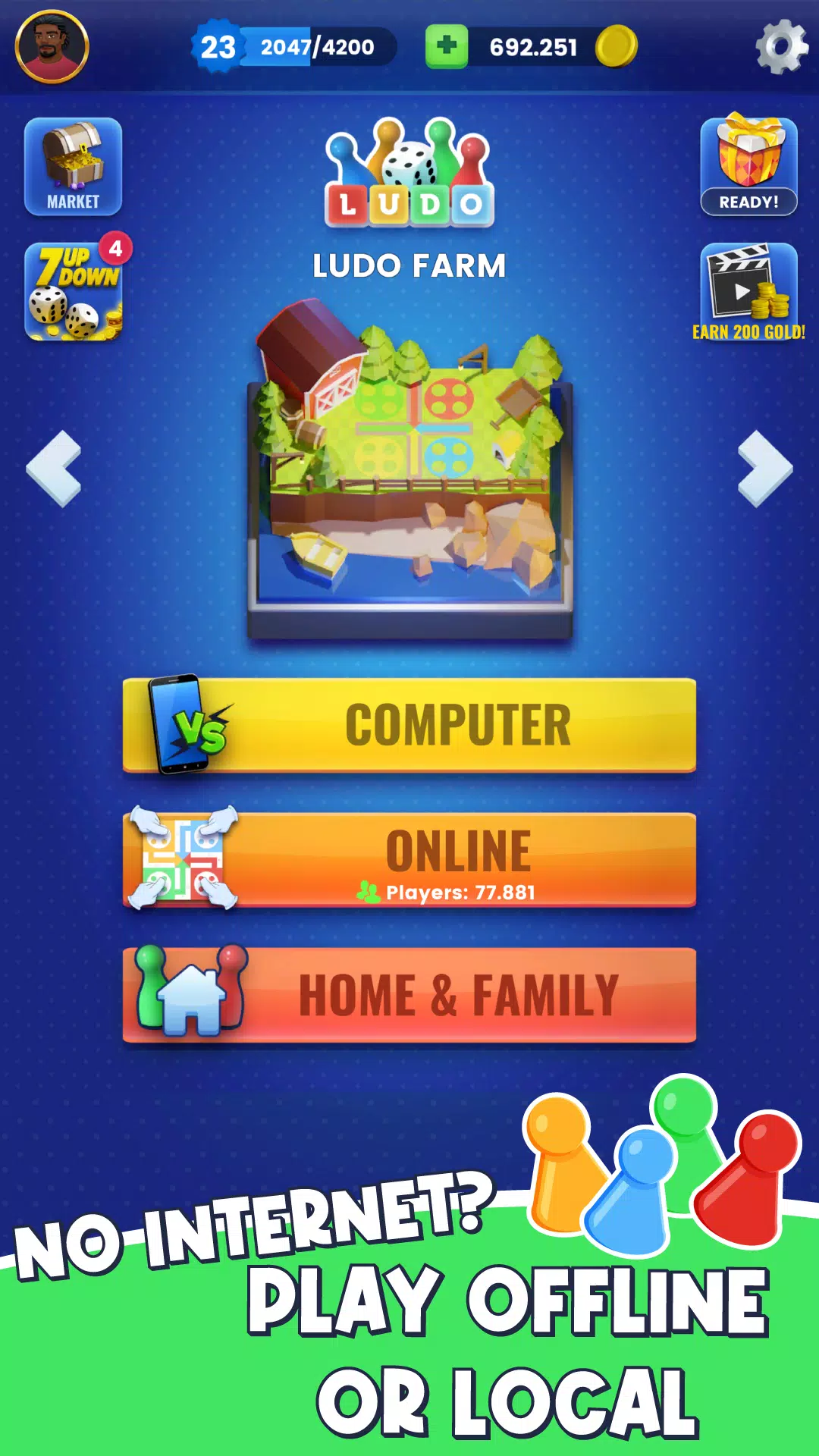 Ludo - Offline Board Game应用截图第2张