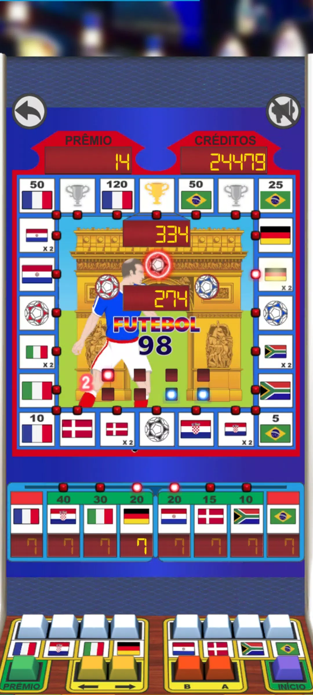 Football 98 Slot Machine 螢幕截圖 1