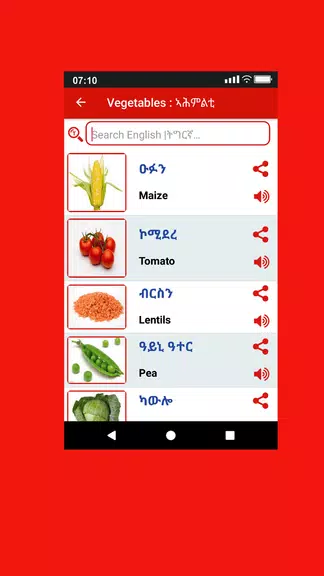 Tigrinya Word Book Capture d'écran 1