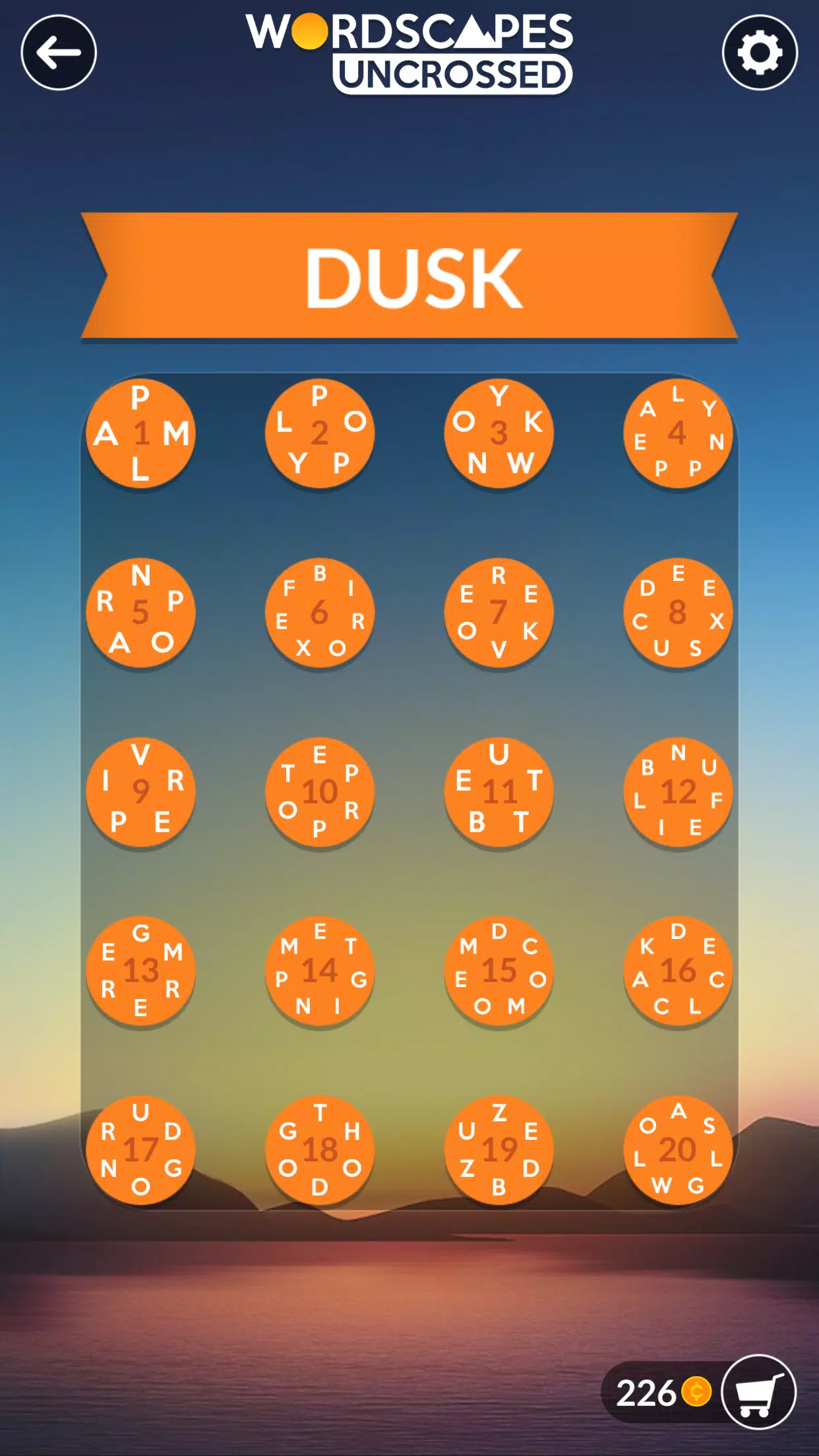 Wordscapes Uncrossed 螢幕截圖 1