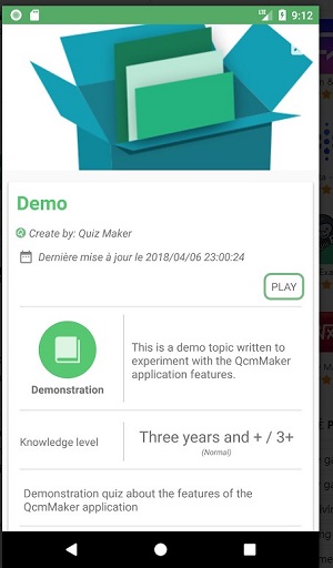 Schermata Quiz Maker (Create Quiz /Test) 1