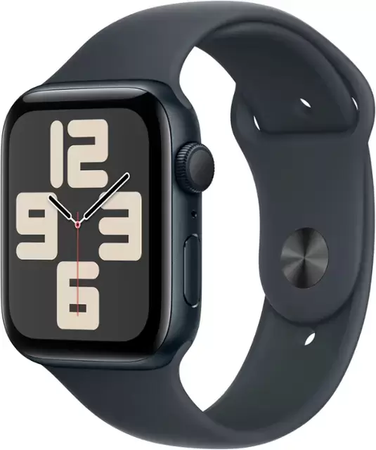 Étui en aluminium d'Apple Watch SE 2e génération (GPS) avec Midnight Sport Band - M / L - Midnight - (2024)