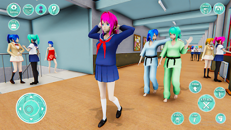 Anime Girl High School Life 3D স্ক্রিনশট 0