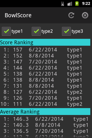 BowlScore 10应用截图第2张