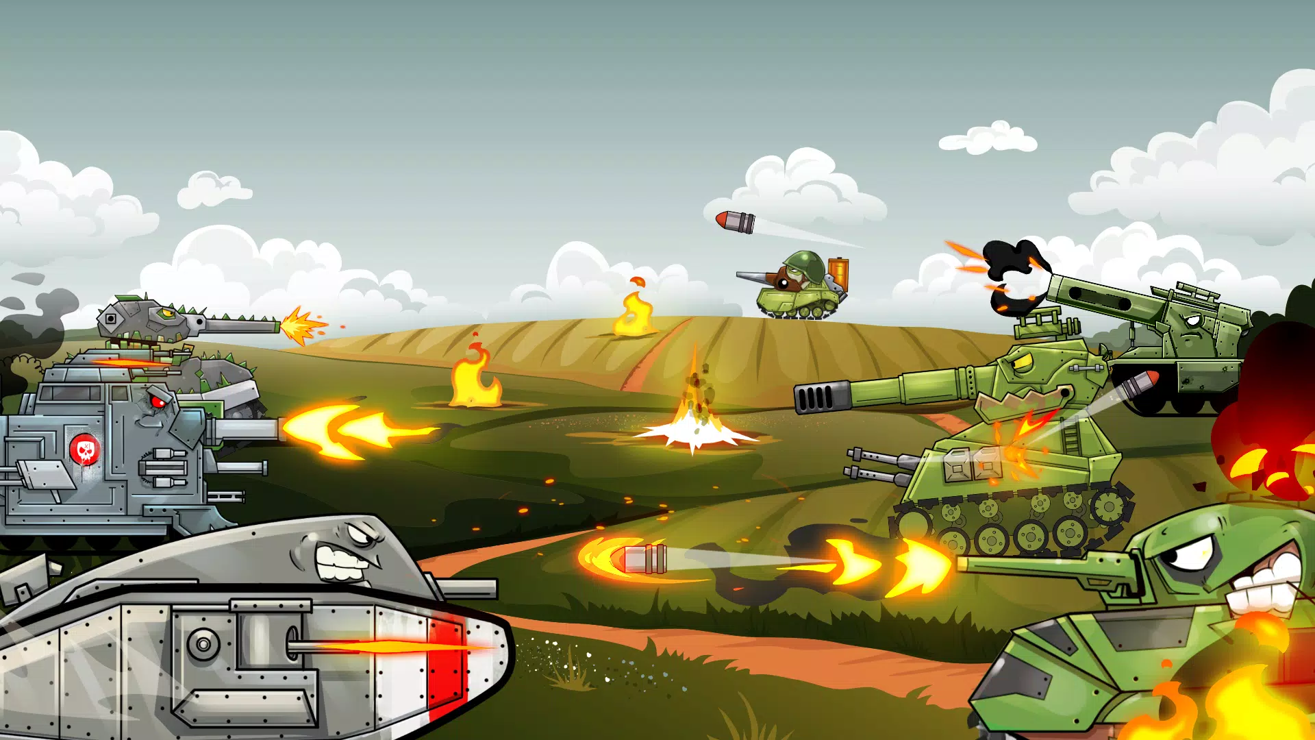 Merge Tanks: Танки vs Танчики Скриншот 1