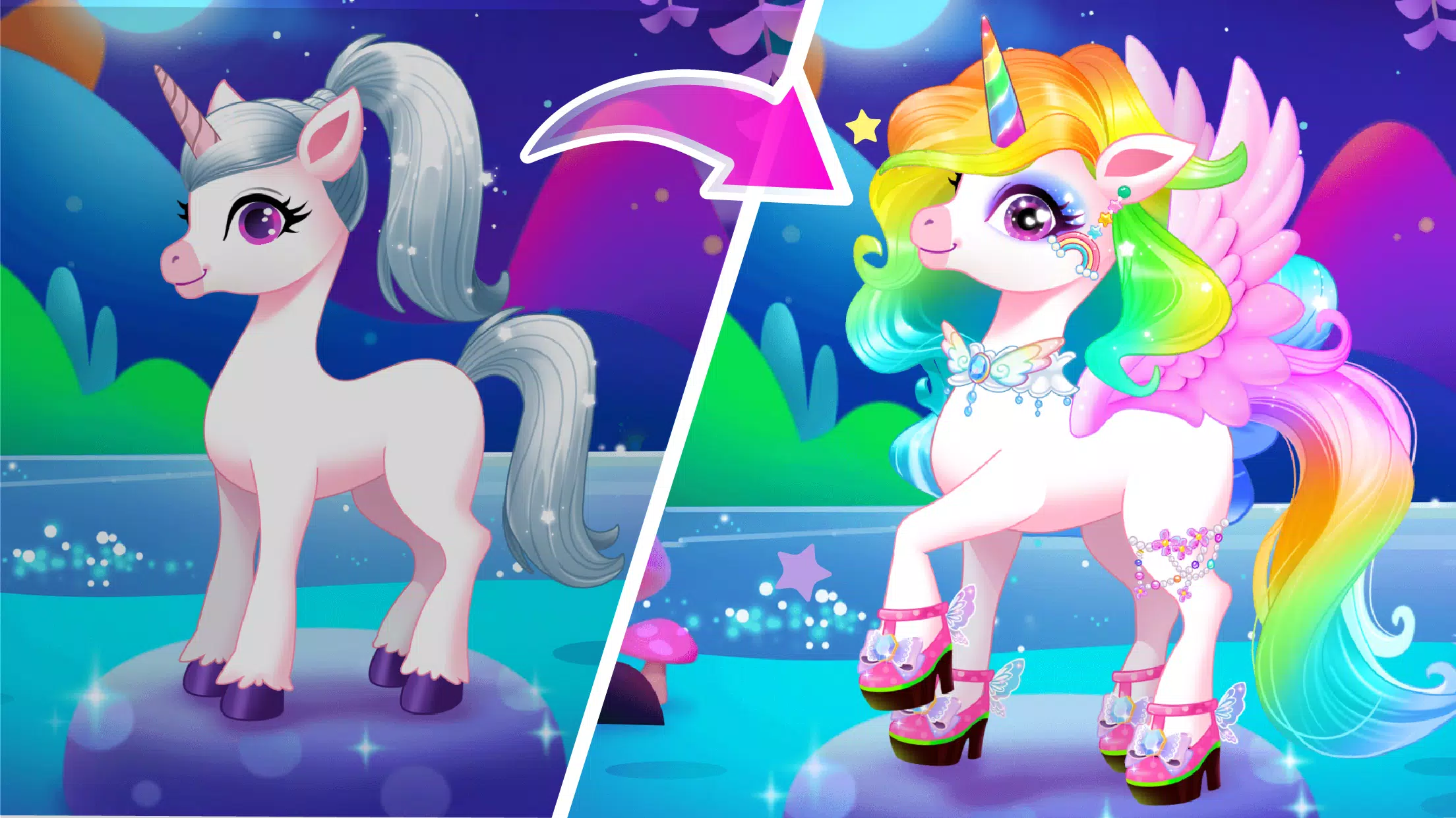 Unicorn Dress up 螢幕截圖 3