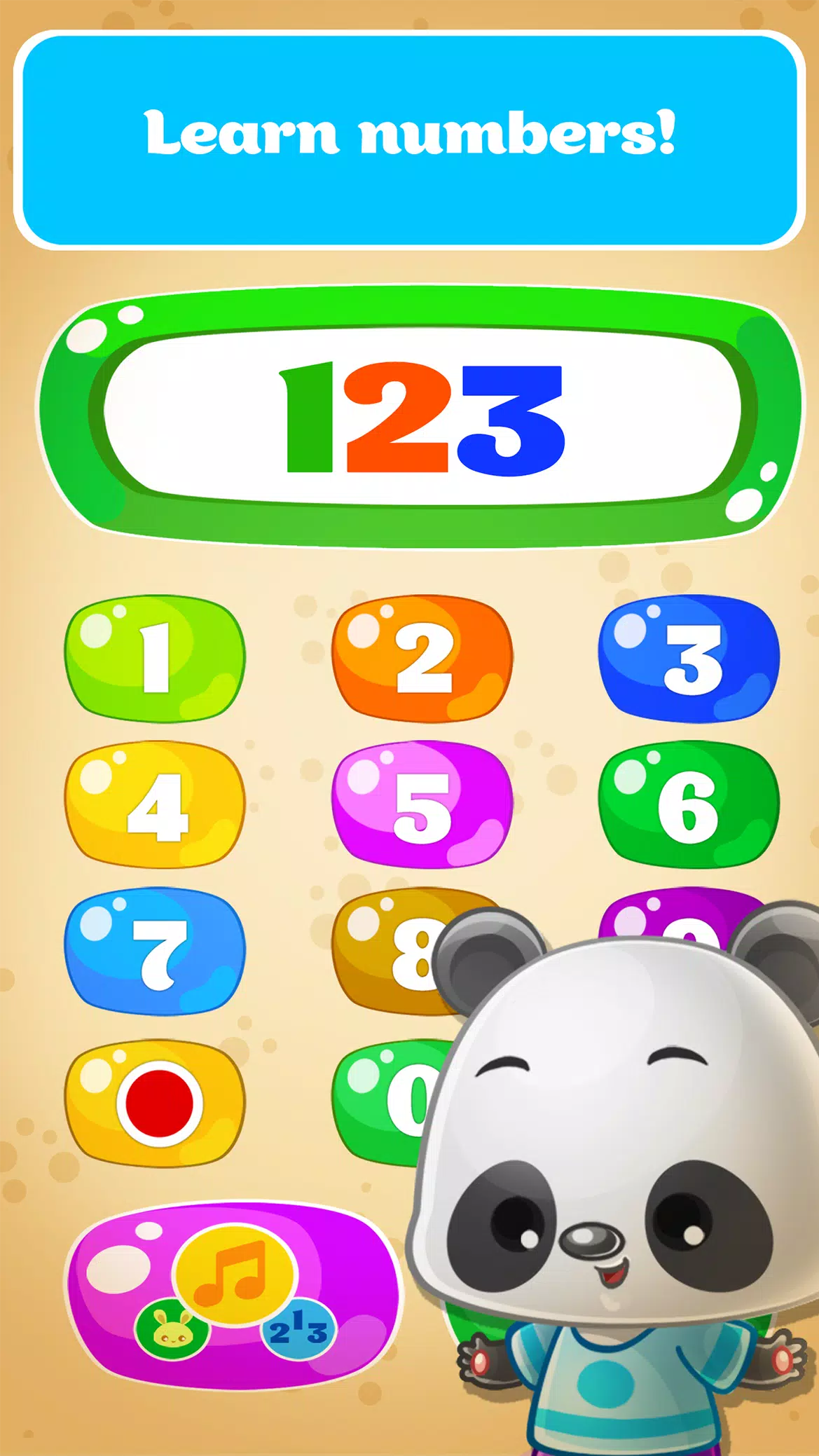 Babyphone game Numbers Animals ภาพหน้าจอ 1
