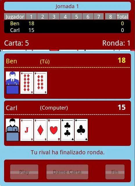 Schermata ibeBlackJack 1
