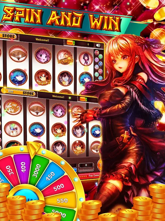 Anime Slots – Tokyo Pokies 螢幕截圖 1
