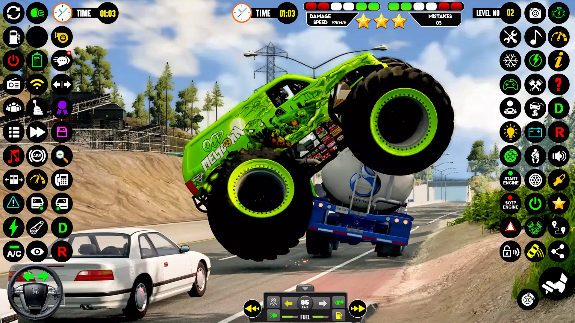 4x4 Monster Truck Game - Derby Capture d'écran 1