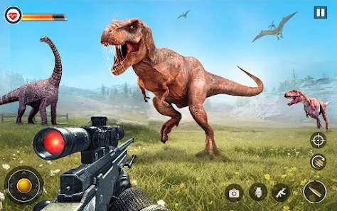 Dino Hunter Sniper 3d: Dinosaur Free FPS Shooting Capture d'écran 1