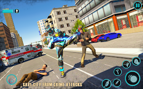 Flying Panther Robot Hero Game 螢幕截圖 2