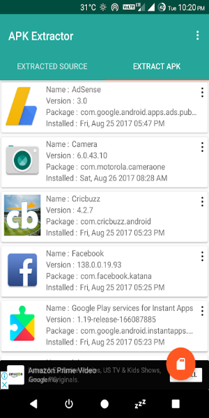 APK Extractor - Apk Decompiler 螢幕截圖 0