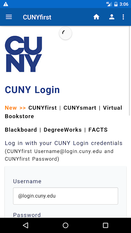CUNYfirst Ảnh chụp màn hình 0