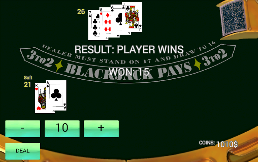 BlackJack Simulator 螢幕截圖 2