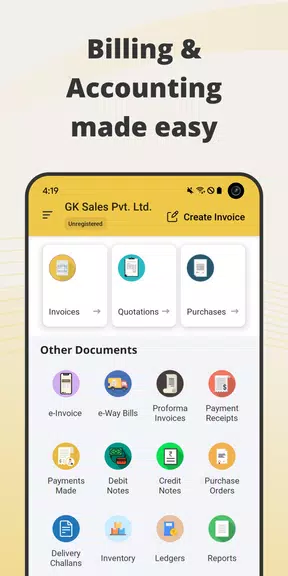 GimBooks: Invoice, Billing App 螢幕截圖 0