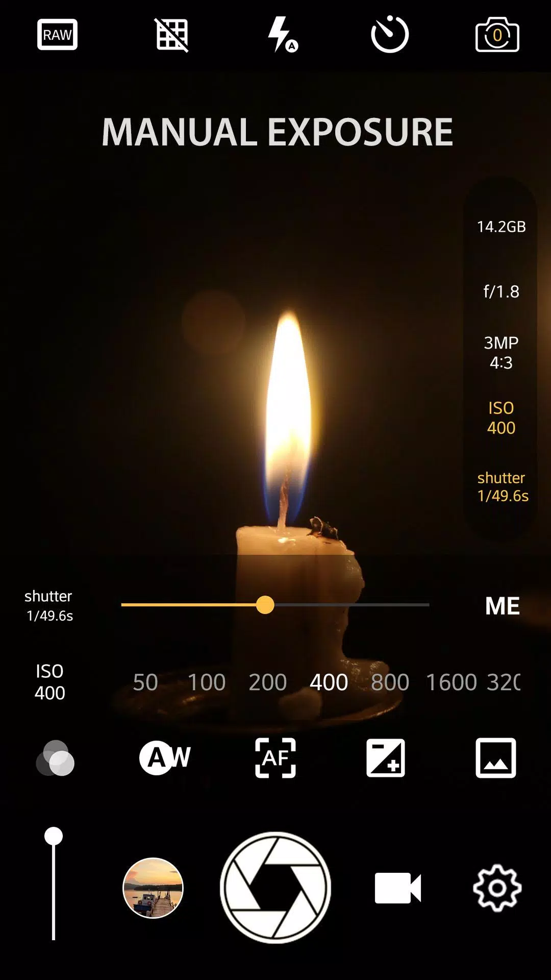 Caméra manuelle: DSLR Cam Pro Capture d'écran 0