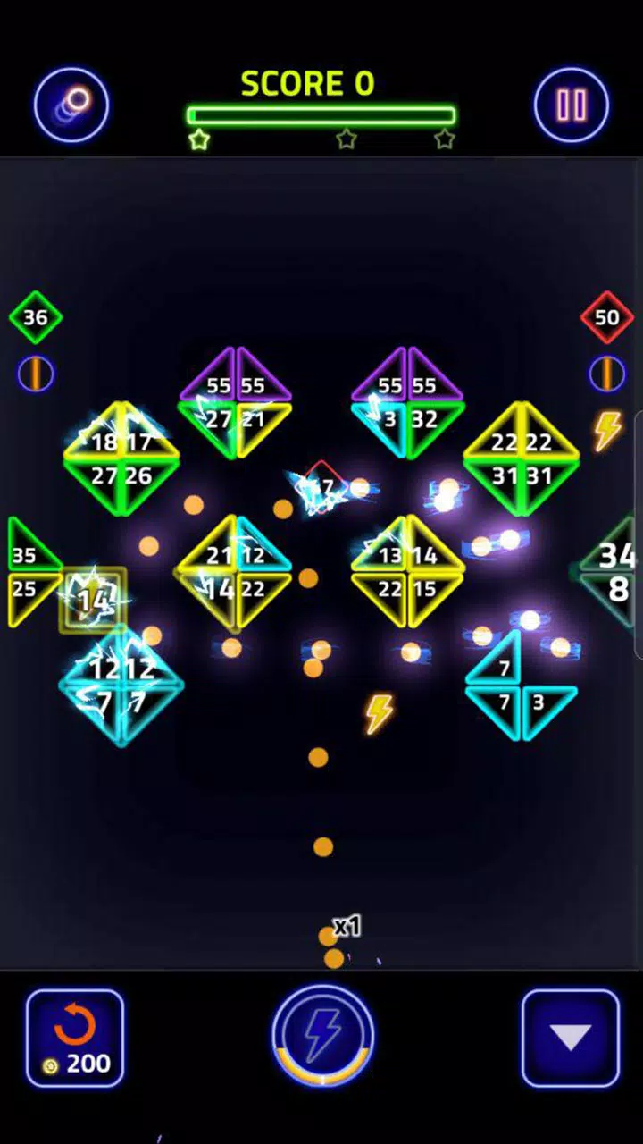 Brick Breaker Glow 螢幕截圖 3