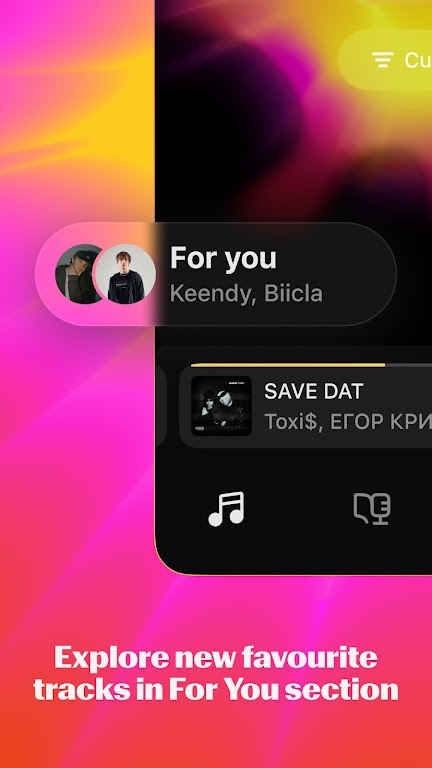 Yandex Music Mod ဖန်သားပြင်ဓာတ်ပုံ 2