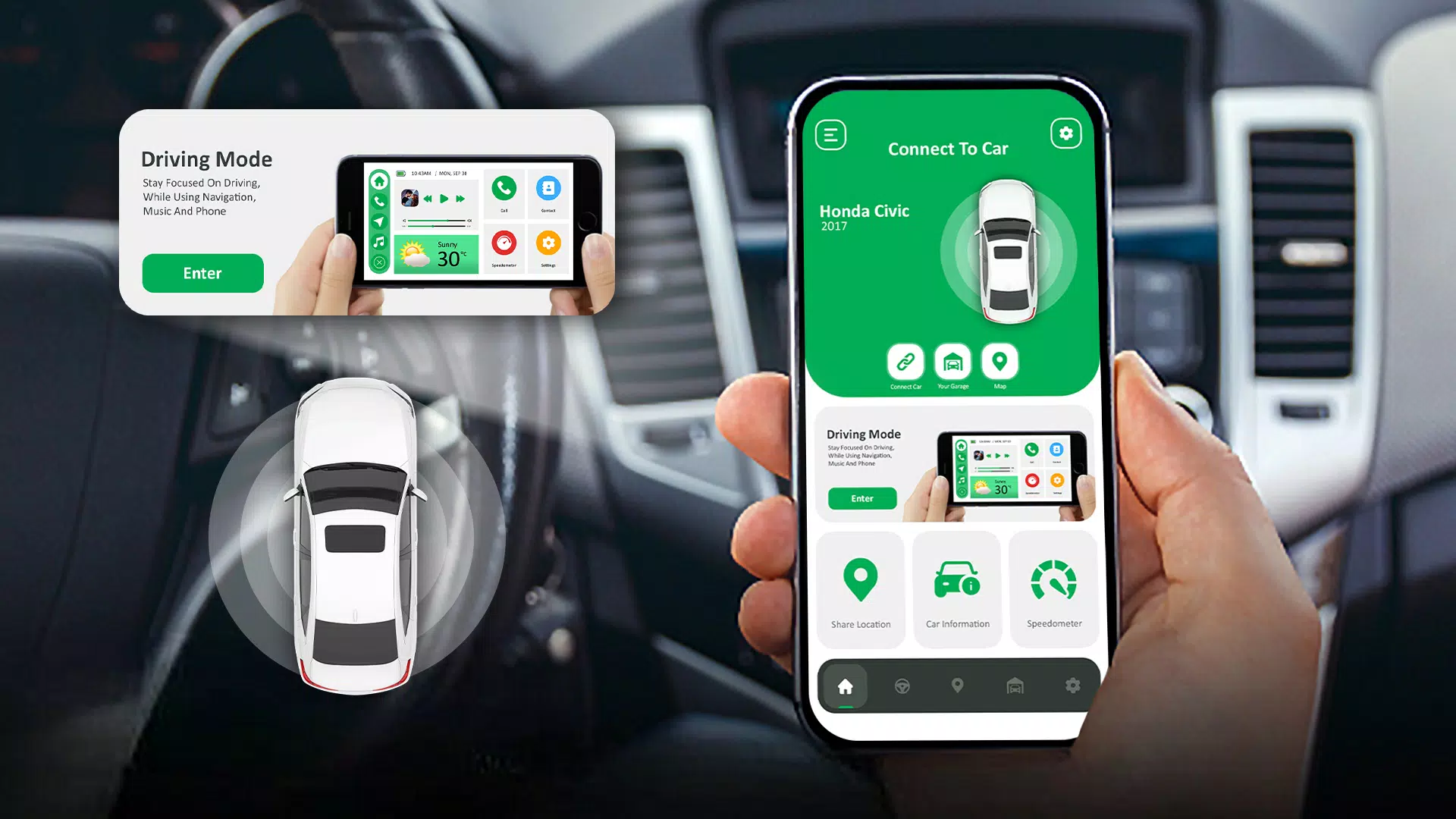 CarPlay : Android Auto Sync 螢幕截圖 0