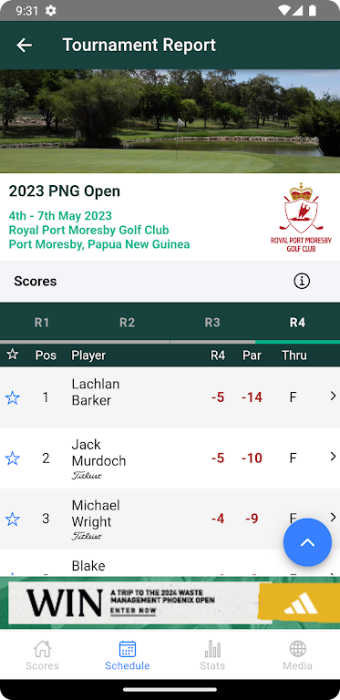 PGA Tour of Australasia应用截图第3张