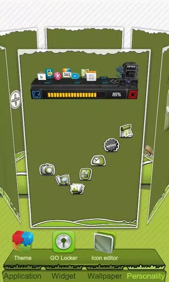 Next Launcher Theme P.Sheep Capture d'écran 1