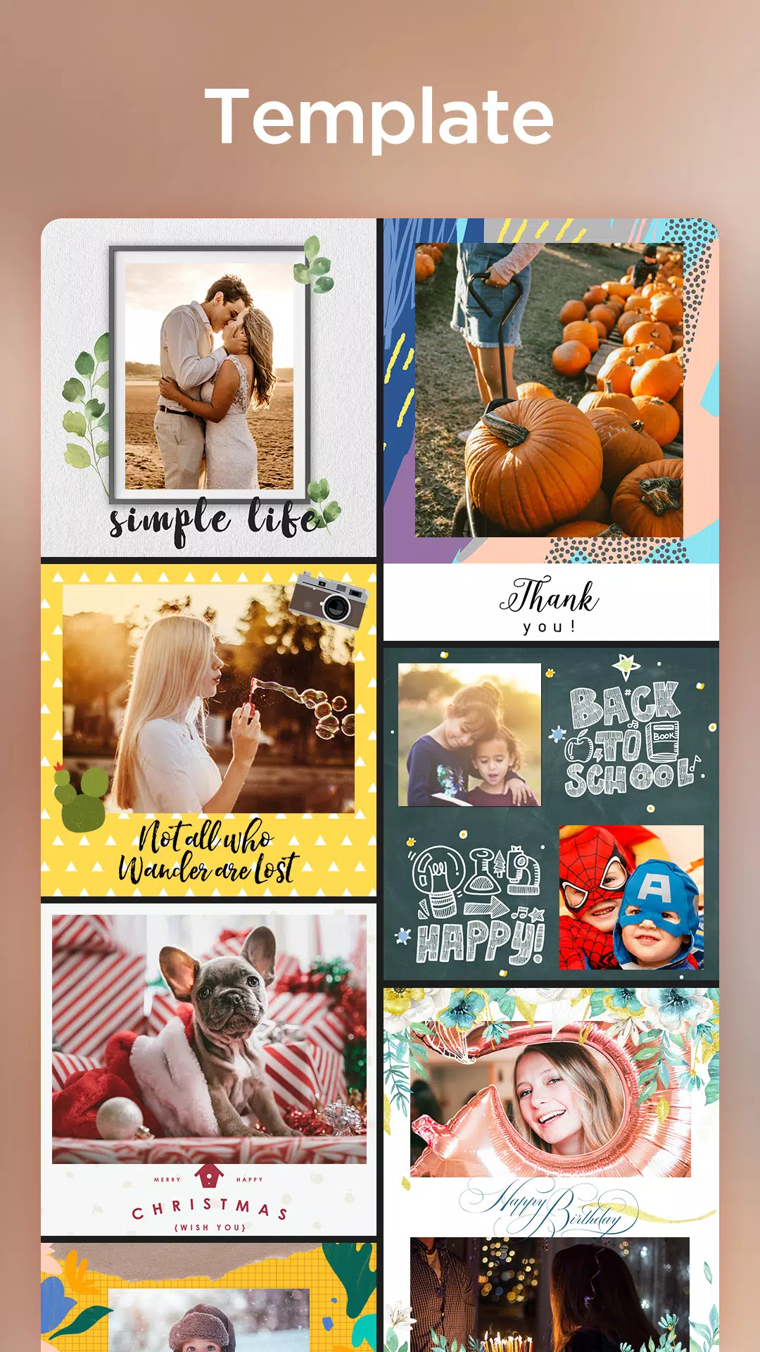 Foto Collage-Bilder Bearbeiten 스크린샷 3