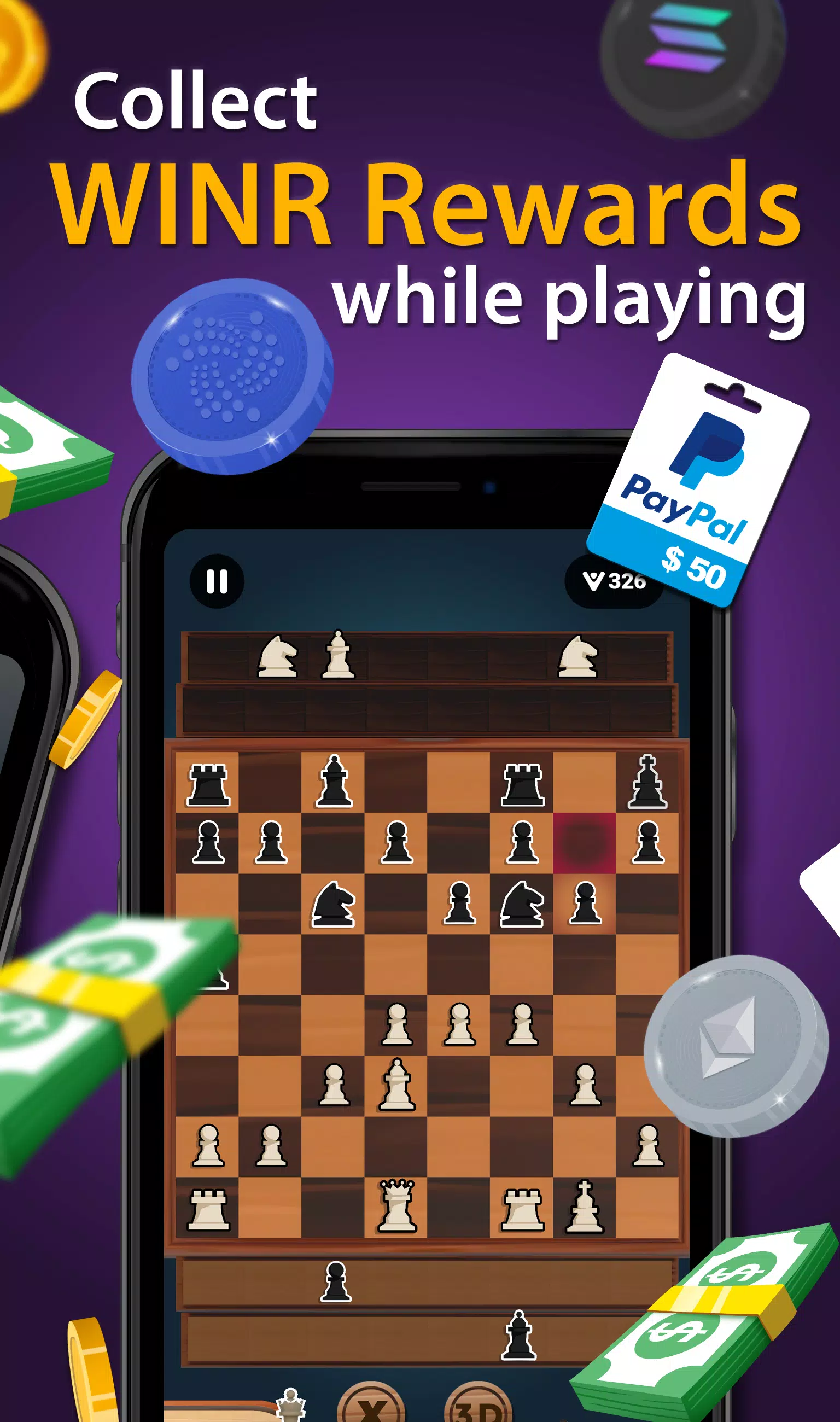 Big Time Chess - Make Money ภาพหน้าจอ 1