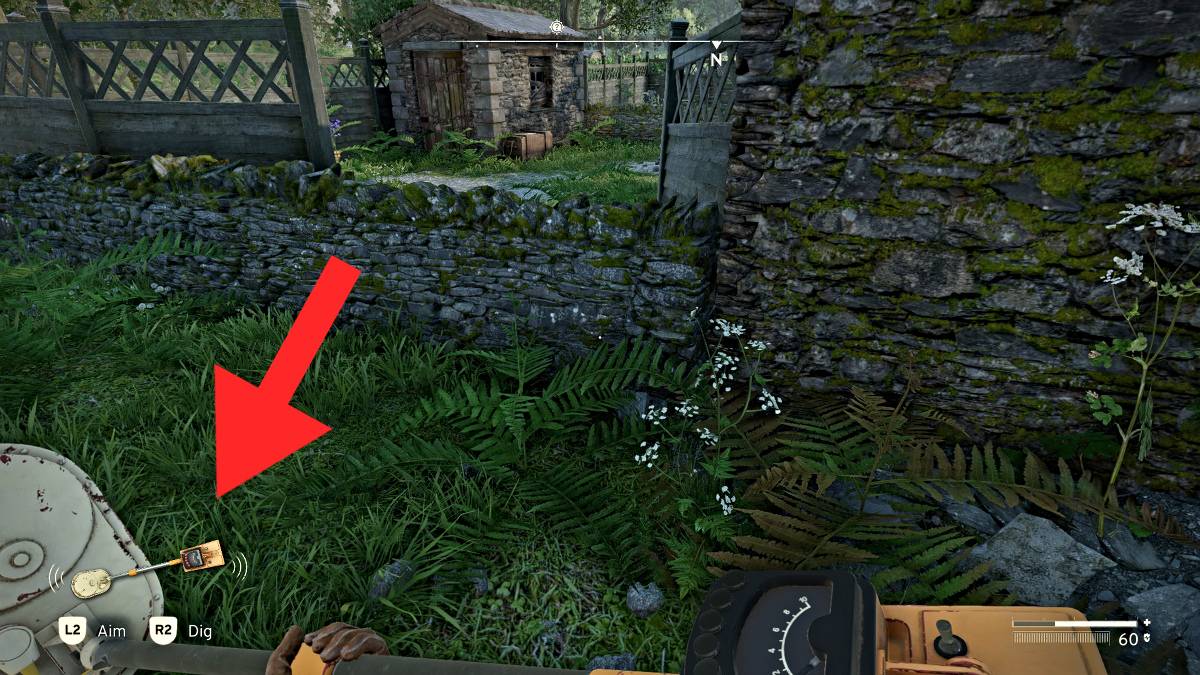 金属探测器指示原子