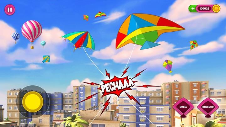 Pipa Combate Kite Flying 3D Schermafbeelding 0