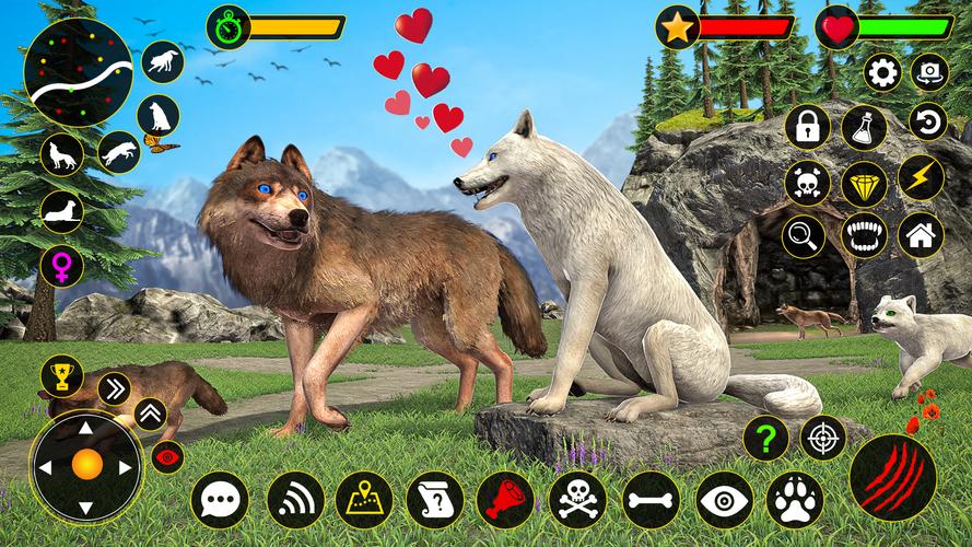 The Wolf Simulator: Wild Game Captura de pantalla 1