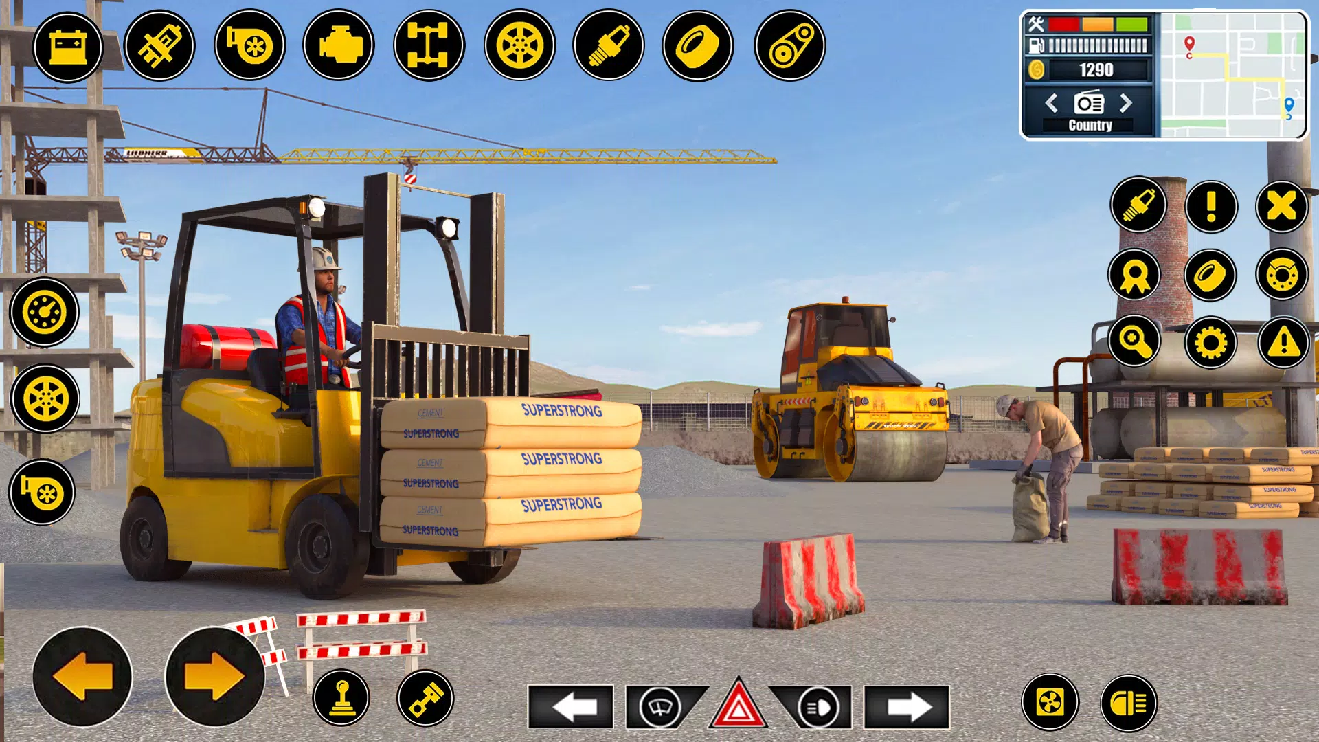 3D City Road Construction Game Capture d'écran 2