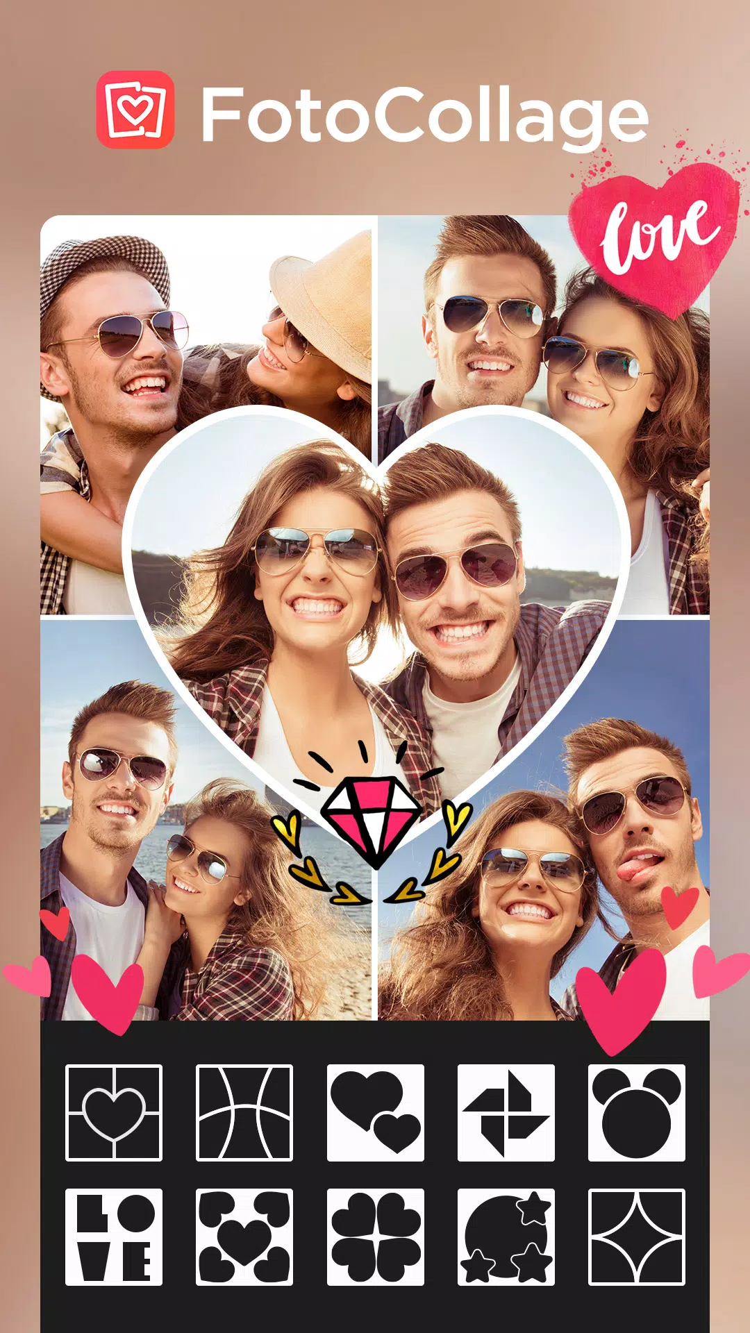 Foto Collage-Bilder Bearbeiten 스크린샷 0