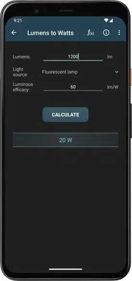 Lighting Calculations স্ক্রিনশট 2
