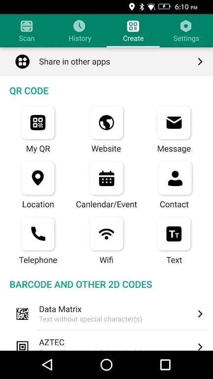 Barcode & QR code scanner 螢幕截圖 2