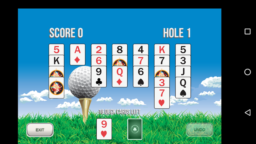 Golf Solitaire 18 Ảnh chụp màn hình 0