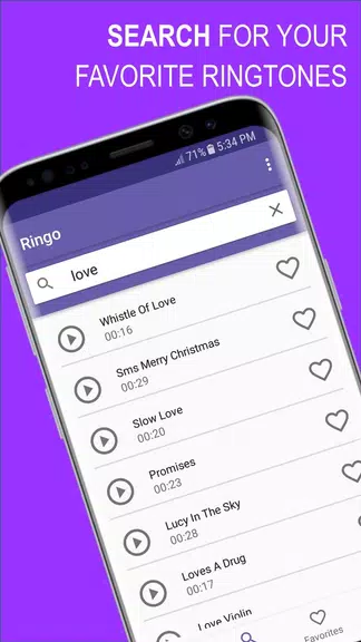 Ringo Ringtones Notifications 螢幕截圖 3