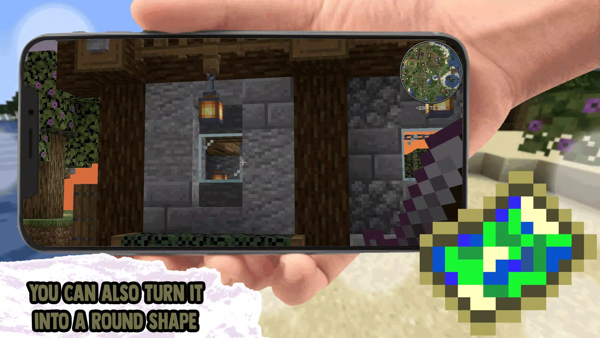 Minimap Mod Addons for MCPE Capture d'écran 1
