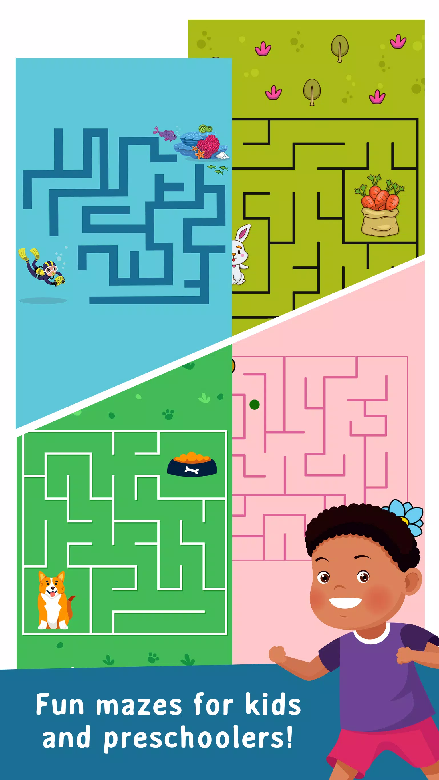 Kids Educational Mazes Puzzle 螢幕截圖 1
