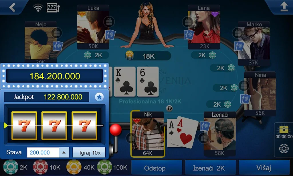 Poker Slovenia hd Скриншот 2