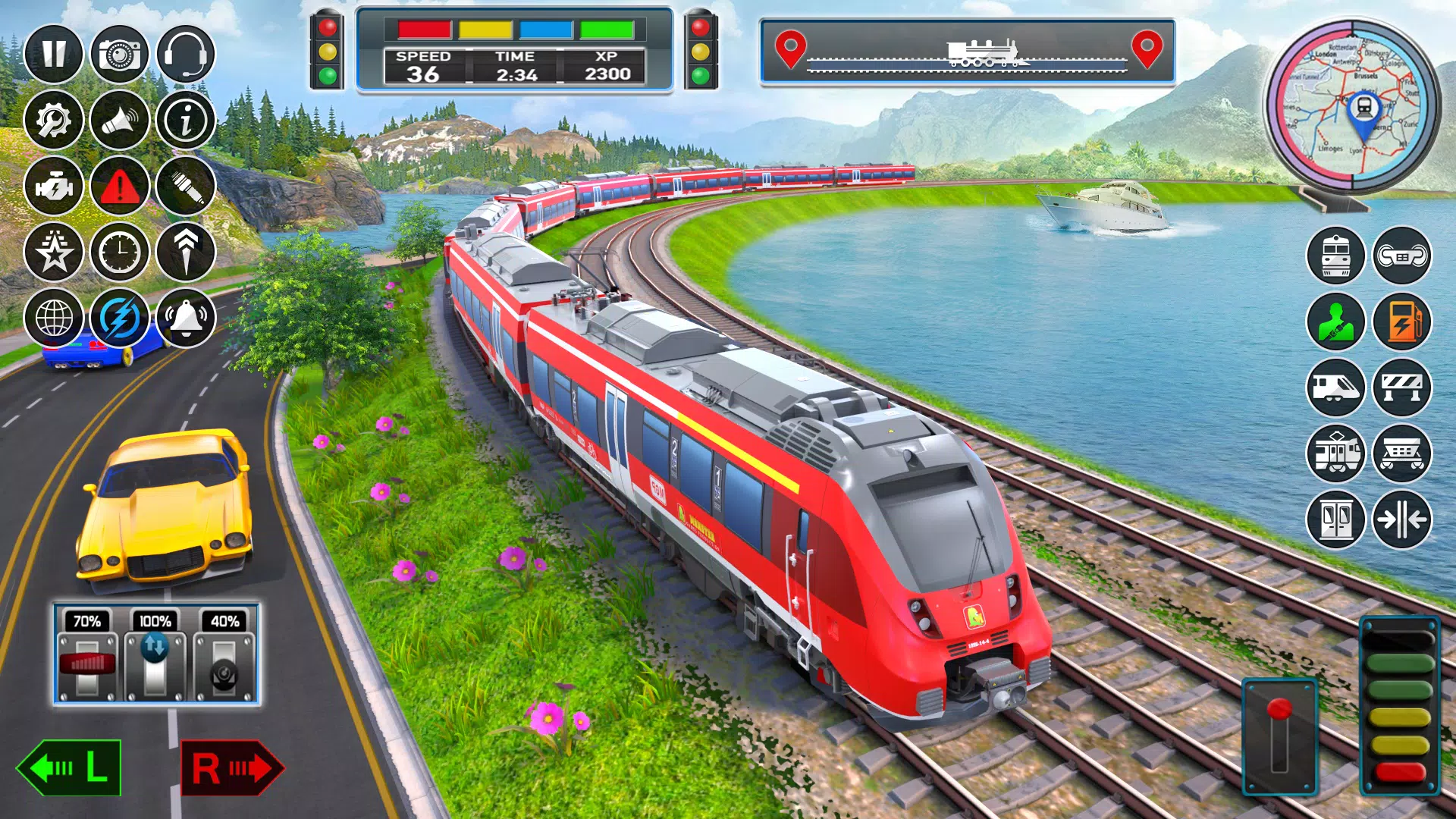 jeu de train de ville jeux 3D Capture d'écran 2