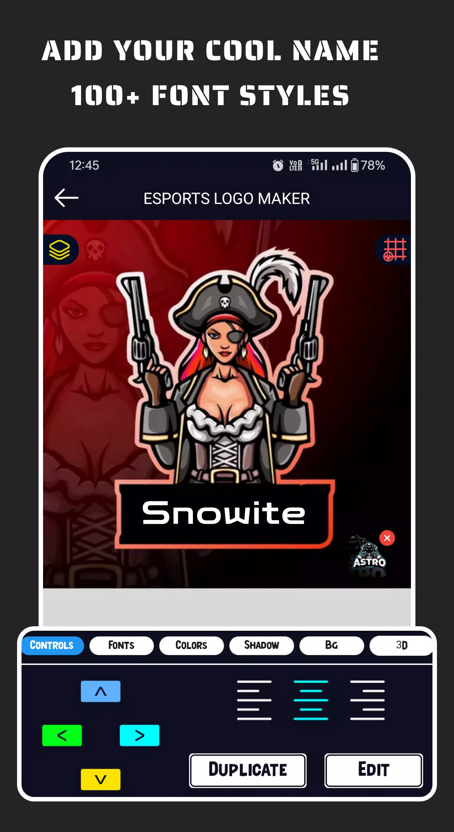 Esportify: Gaming Logo Maker 螢幕截圖 2