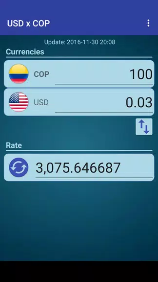 US Dollar to Colombian Peso 螢幕截圖 1